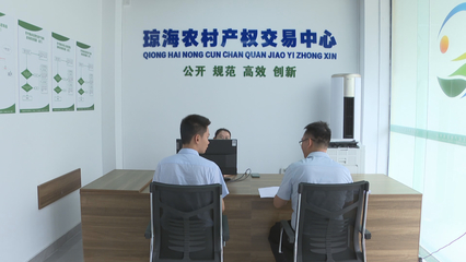 瓊海市農村產權交易服務中心揭牌成立，控股公司助力鄉村振興